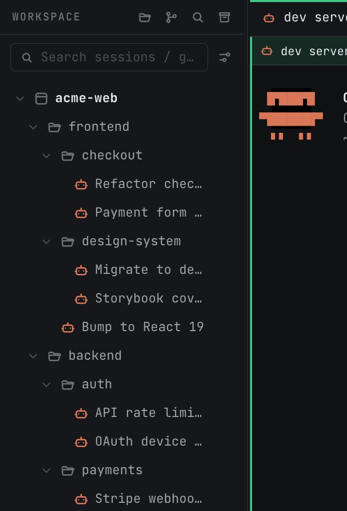 Project tree in the left sidebar